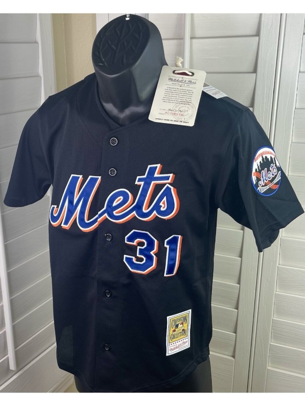 Mitchell & Ness MLB New York Mets Mike Piazza #31 BP Mesh Jersey - Youth M 10/12